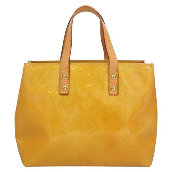 LOUIS VUITTON Monogram Vernis Reade PM Hand Bag Beige LV Auth - Picture 2 of 16